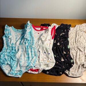 Kyte BABY Kids One Pieces Bodysuits - Blue, White, Black, Cream